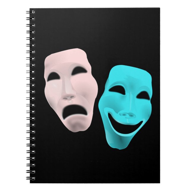 comedy-157719  comedy face theater tragedy masks r notebook (Front)