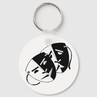 Comedy and Tragedy Keychain