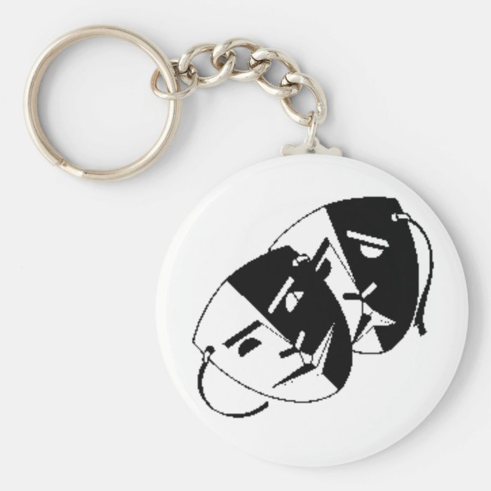 Comedy and Tragedy Keychains