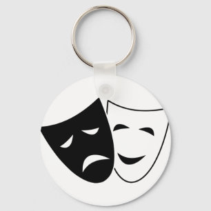 Comedy And Tragedy Mask Keychain