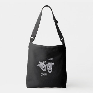Comedy and Tragedy Silver Theater Crossbody Bag