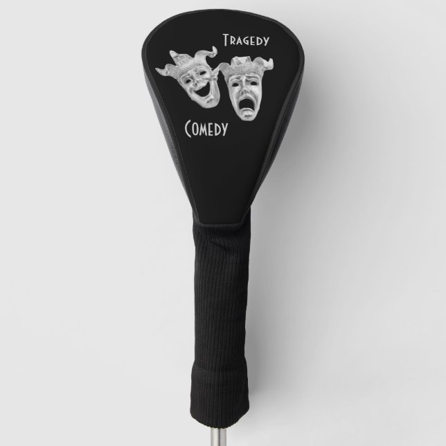 Comedy and Tragedy Silver Theater Golf Head Cover (Front)
