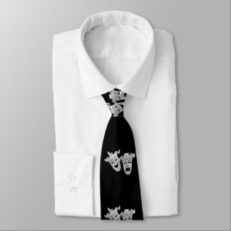 Comedy and Tragedy Silver Theater Tie