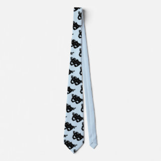 Comedy and Tragedy Theater Blue Tie
