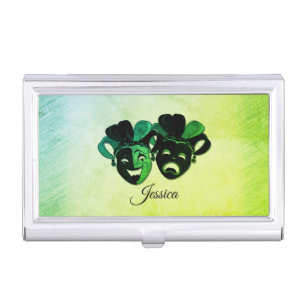 Comedy and Tragedy Theater Business Card Case