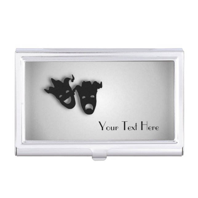 Comedy and Tragedy Theater Business Card Case (Front)