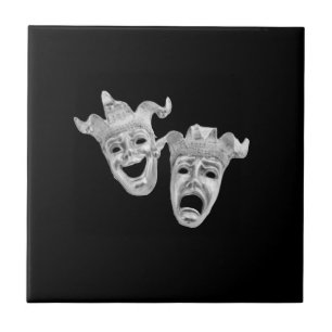 Comedy and Tragedy Theater Ceramic Tile