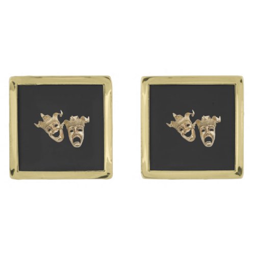 Comedy and Tragedy Theater Cufflinks