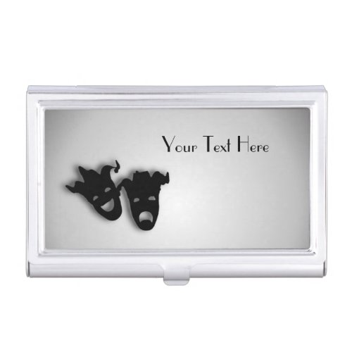 Comedy and Tragedy Theater Custom Business Card Holder