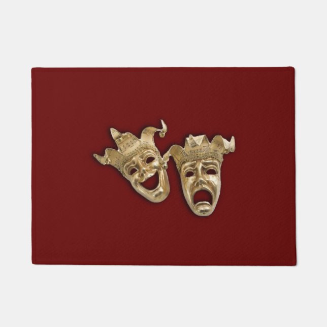 Comedy and Tragedy Theater Doormat (Front)