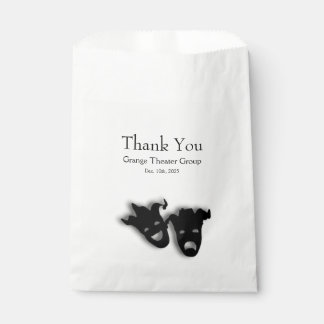 Comedy and Tragedy Theater Favor Bag
