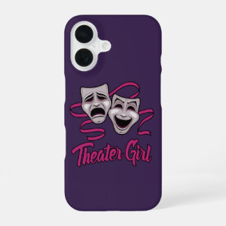 Comedy And Tragedy Theater Girl iPhone 16 Case