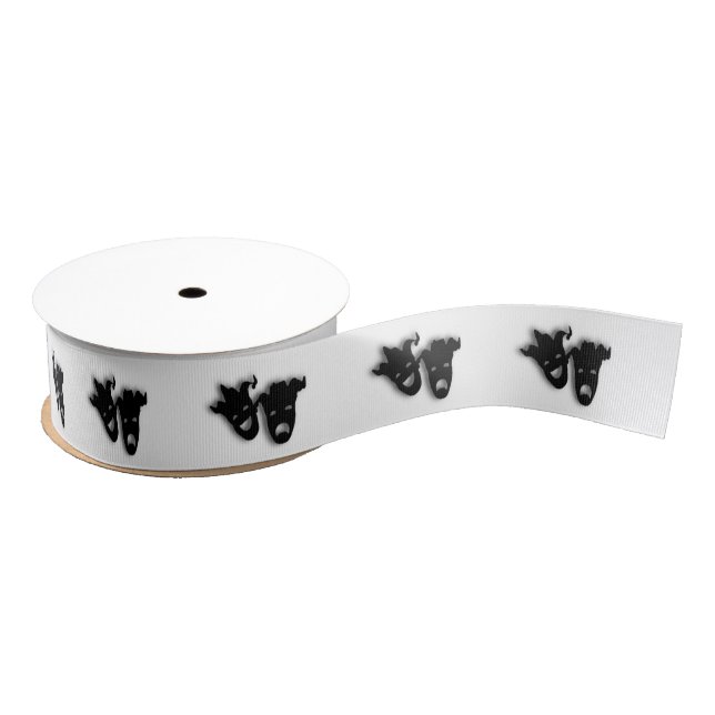 Comedy and Tragedy Theater Grosgrain Ribbon (Spool)