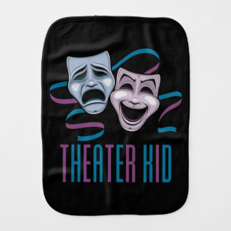 Comedy And Tragedy Theater Kid Baby Burp Cloth