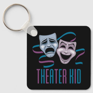 Comedy And Tragedy Theater Kid Keychain