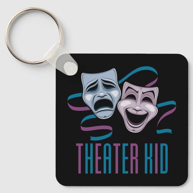 Comedy And Tragedy Theater Kid Keychain (Front)