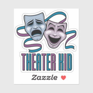 Comedy And Tragedy Theater Kid Sticker