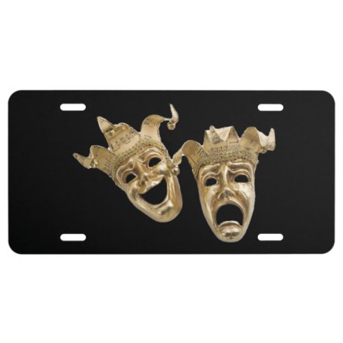 Comedy and Tragedy Theater License Plate