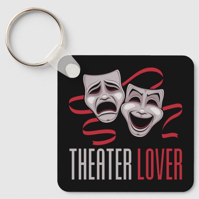Comedy And Tragedy Theater Lover Keychain (Front)