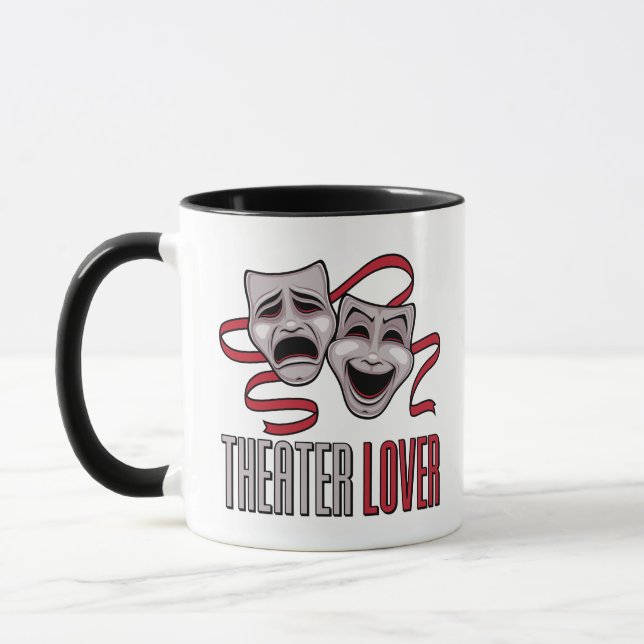 Comedy And Tragedy Theater Lover Mug (Left)