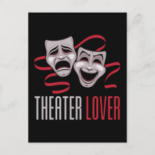 Comedy And Tragedy Theater Lover Postcard