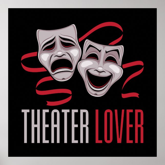 Comedy And Tragedy Theater Lover Poster (Front)