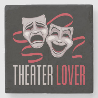 Comedy And Tragedy Theater Lover Stone Coaster