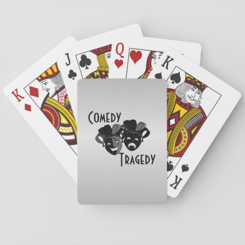 Comedy and Tragedy Theater Masks Bicycle Playing C Playing Cards