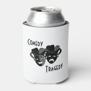 Comedy and Tragedy Theater Masks Can Cooler