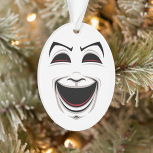 Comedy And Tragedy Theater Masks Faces Ornament