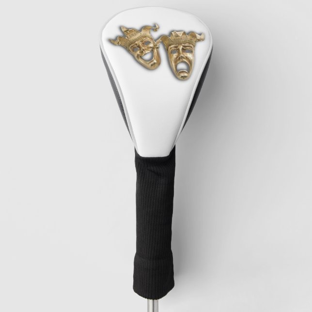 Comedy and Tragedy Theater Masks Golf Head Cover (Front)