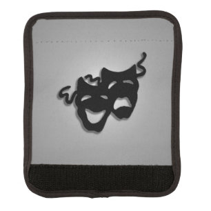 Comedy and Tragedy Theater Masks Luggage Handle Wrap