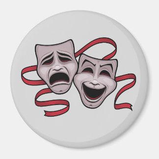 Comedy And Tragedy Theater Masks Magnet