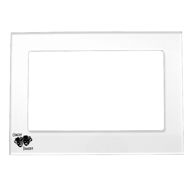 Comedy and Tragedy Theater Masks Magnetic Frame (Front)