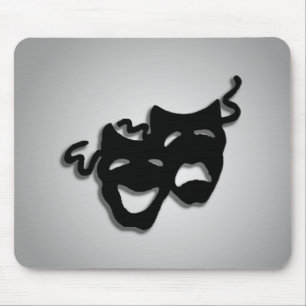 Comedy and Tragedy Theater Masks Mouse Pad