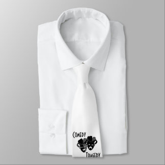 Comedy and Tragedy Theater Masks Neck Tie