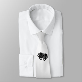 Comedy and Tragedy Theater Masks Neck Tie