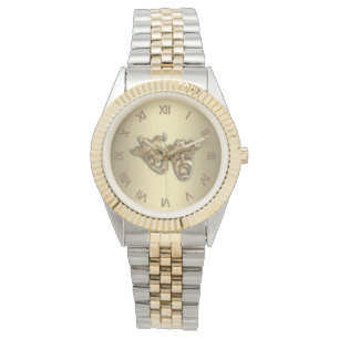 Comedy and Tragedy Theater Masks Roman Numerals Watch