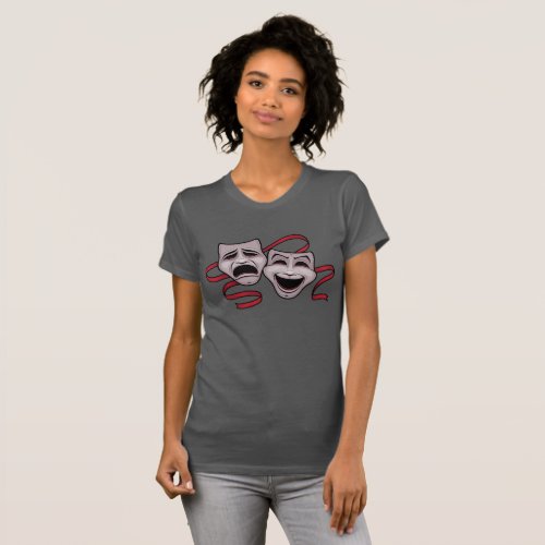 Comedy And Tragedy Theater Masks T_Shirt