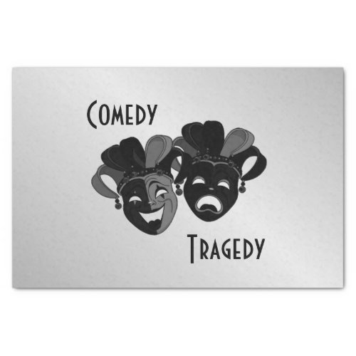 Comedy and Tragedy Theater Masks Tissue Paper