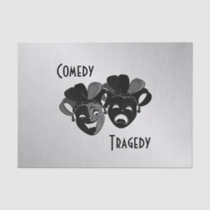 Comedy and Tragedy Theater Masks Tissue Paper