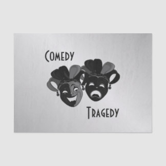 Comedy and Tragedy Theater Masks Tissue Paper