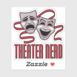 Comedy And Tragedy Theater Nerd Sticker