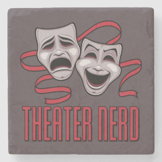 Comedy And Tragedy Theater Nerd Stone Coaster