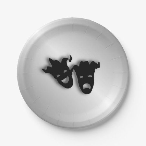 Comedy and Tragedy Theater Paper Plates