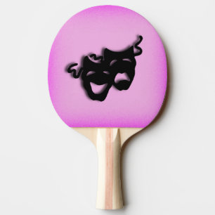 Comedy and Tragedy Theater Pink Ping-Pong Paddle