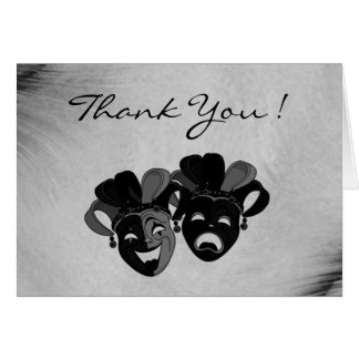 Comedy and Tragedy Theater Thank You Cards