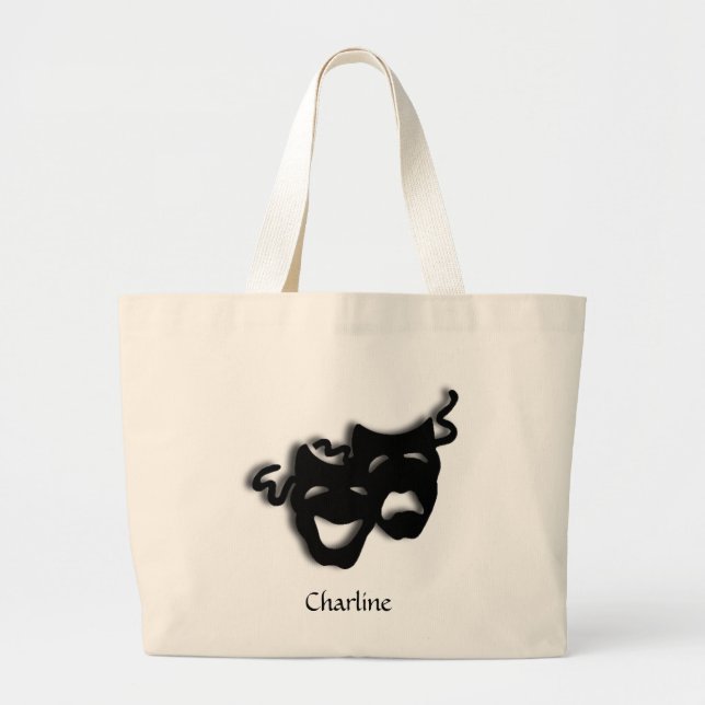 Comedy and Tragedy Theater Tote Bag (Front)