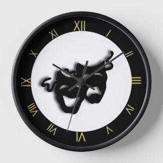 Comedy and Tragedy Theater Wall Clock