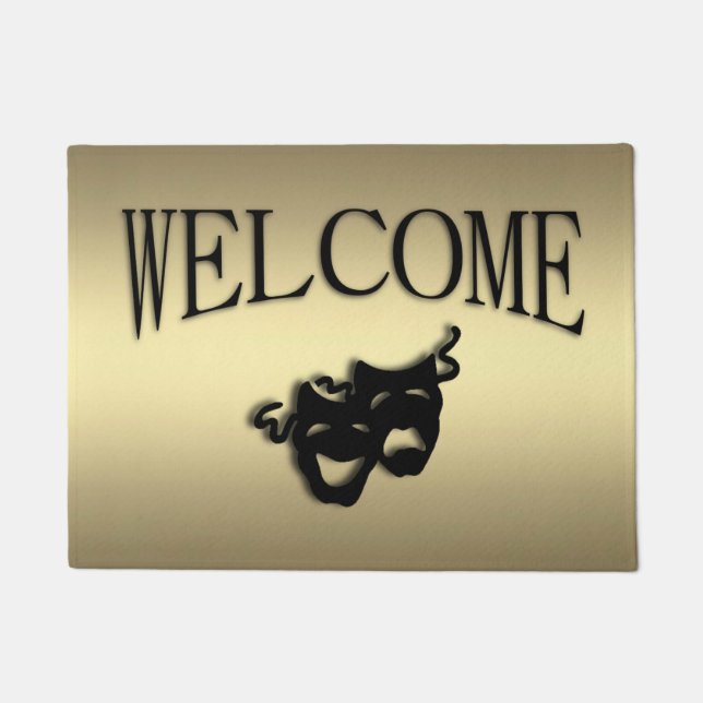 Comedy and Tragedy Theater Welcome Doormat (Front)
